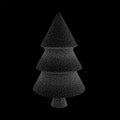 Dotwork Halftone Christmas Tree