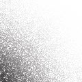 Dotwork noise gradient vector background. Black noise stipple dots. Sand grain effect. Abstract grunge spray banner Royalty Free Stock Photo