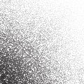 Dotwork noise gradient vector background. Black noise stipple dots. Sand grain effect. Abstract grunge spray banner Royalty Free Stock Photo