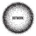 Dotwork Ring Vector Banner