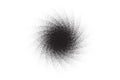 Dotwork swirl pattern background. Spiral noise stipple dots. Dotted vector