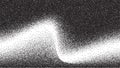 Dotwork wave pattern background. Black noise stipple dots. Dotted vector