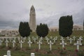 The Douaumont ossuary and the cemetery in front of it