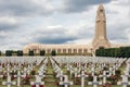 Douaumont ossuary and WW1 cemetery Verdun, France Royalty Free Stock Photo