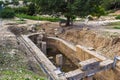 The Double-apsidal Cistern west of the Sanctuary of Hera Limenia, Greece