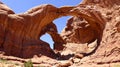 Double Arch, Arches National Park, USA Royalty Free Stock Photo