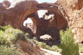 Double Arch, Arches National Park, Utah, United States Royalty Free Stock Photo