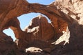 Double Arch, Arches National Park, Utah, United States Royalty Free Stock Photo
