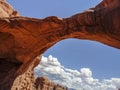 Double Arch in Arches National Park, Utah, United States Royalty Free Stock Photo