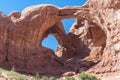 Double Arch in Arches National Park Utah USA Royalty Free Stock Photo