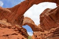 Double Arch at Arches National Park in Utah, USA Royalty Free Stock Photo