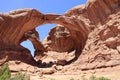 Double Arch, Arches National park, Utah, USA Royalty Free Stock Photo