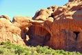 Double Arch, one of the famous landmark near Arches National Park, Moab, Utah, U.S.A Royalty Free Stock Photo