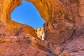 Double Arch Rock Canyon Windows Section Arches National Park Moab Utah Royalty Free Stock Photo
