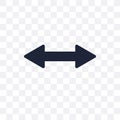 Double arrow transparent icon. Double arrow symbol design from W