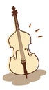 Double bass vector