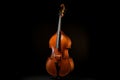 Double bass. Contrabass classical music instrument. Close up cello Royalty Free Stock Photo