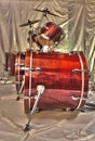 Double Bass Drum Kit Royalty Free Stock Photo