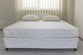 double bed frame with soft mattress cover