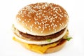 Double beefburger Royalty Free Stock Photo