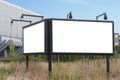 Double blank billboard for advertising