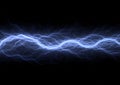 Double blue lightning Royalty Free Stock Photo