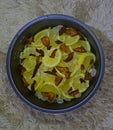 Double boiled cut lemon paste with rock sugar and sun dried tangerine peel, chenpi for Chinese cooking