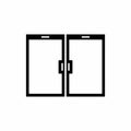double cabinet door icon vector Royalty Free Stock Photo