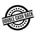 Double Cash Back rubber stamp Royalty Free Stock Photo