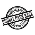 Double Cash Back rubber stamp