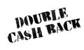 Double Cash Back rubber stamp