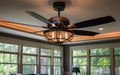 Double Ceiling Fan on generative ai .