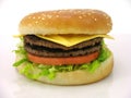 Double cheese burger Royalty Free Stock Photo