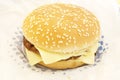 Double Cheese Burger Royalty Free Stock Photo