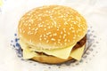 Double Cheese Burger Royalty Free Stock Photo