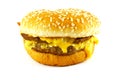 Double Cheese Burger Royalty Free Stock Photo