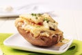 Double cheese twice baked potato