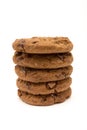 Double Choc Chip Biscuits Royalty Free Stock Photo