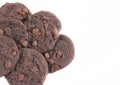 Double Chocolate Chip Cookies Royalty Free Stock Photo