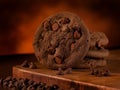 Double chocolate cookies Royalty Free Stock Photo