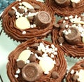 Double chocolate cup cakes