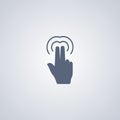 Double click , vector best flat icon