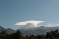 Double Cones of the Villarica Volcano in Chile Royalty Free Stock Photo