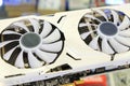 Double cooling fan of graphic card