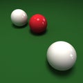 Double cue ball Royalty Free Stock Photo