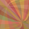 Double curved ray burst background - vector design from curved rays Royalty Free Stock Photo