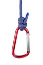Double Davy Knot on White Royalty Free Stock Photo