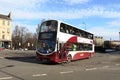 Double deck bus in Lothian livery in Edinburgh