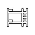double-decker bed glyph icon. Element of Furniture for mobile concept and web apps icon. Thin line icon for website design and Royalty Free Stock Photo
