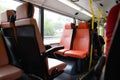 Double decker bus interior Royalty Free Stock Photo